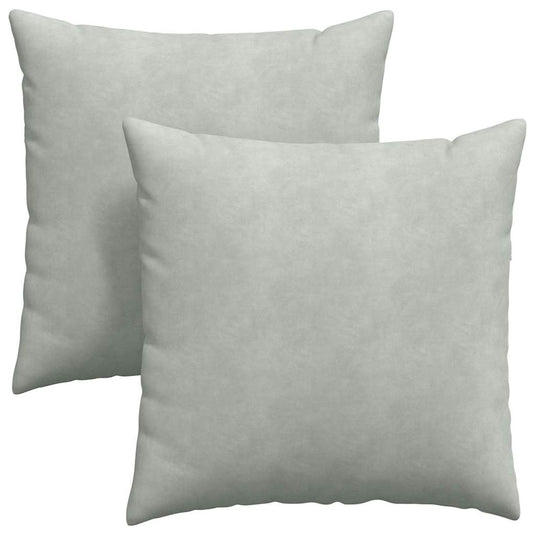Vidaxl sofa kussens 2 stuks lichtgrijs 80 x 80 cm cordstof