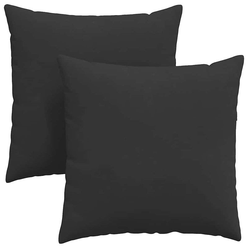 Load image into Gallery viewer, Vidaxl sofa kussens 2 stuks zwart 80 x 80 cm stof
