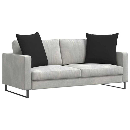Vidaxl sofa kussens 2 stuks zwart 80 x 80 cm stof