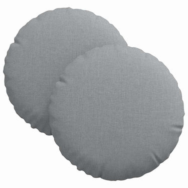 Vidaxl zitkussens 2 pcs lichtgrijs ø30 x 13 cm stof