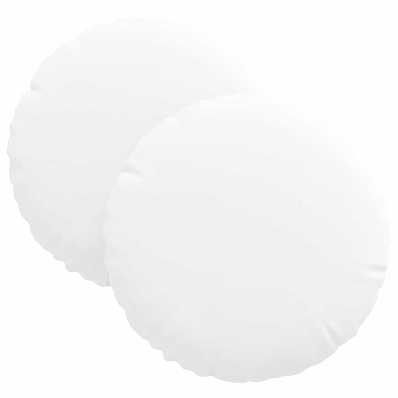 Load image into Gallery viewer, Vidaxl zitkussens 2 pcs wit ø30 x 13 cm stof
