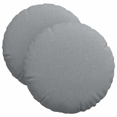 Vidaxl zitkussens 2 pcs lichtgrijs ø40 x 13 cm stof