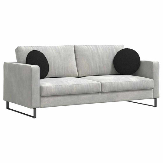 Vidaxl zitkussens 2 pcs zwart ø40 x 13 cm stof