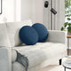 Vidaxl zitkussens 2 pcs blauw ø40 x 13 cm stof