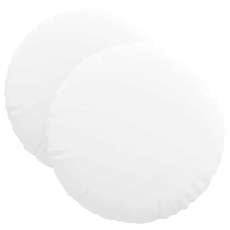 Load image into Gallery viewer, Vidaxl zitkussens 2 pcs wit ø40 x 13 cm stof

