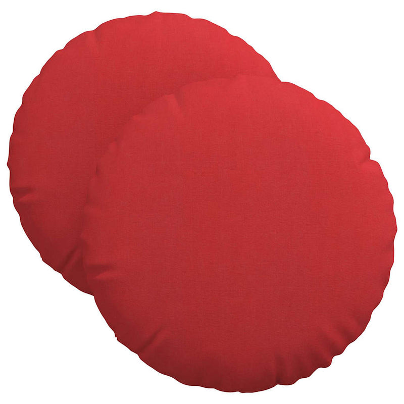 Load image into Gallery viewer, Vidaxl zitkussens 2 pcs rood ø40 x 13 cm stof
