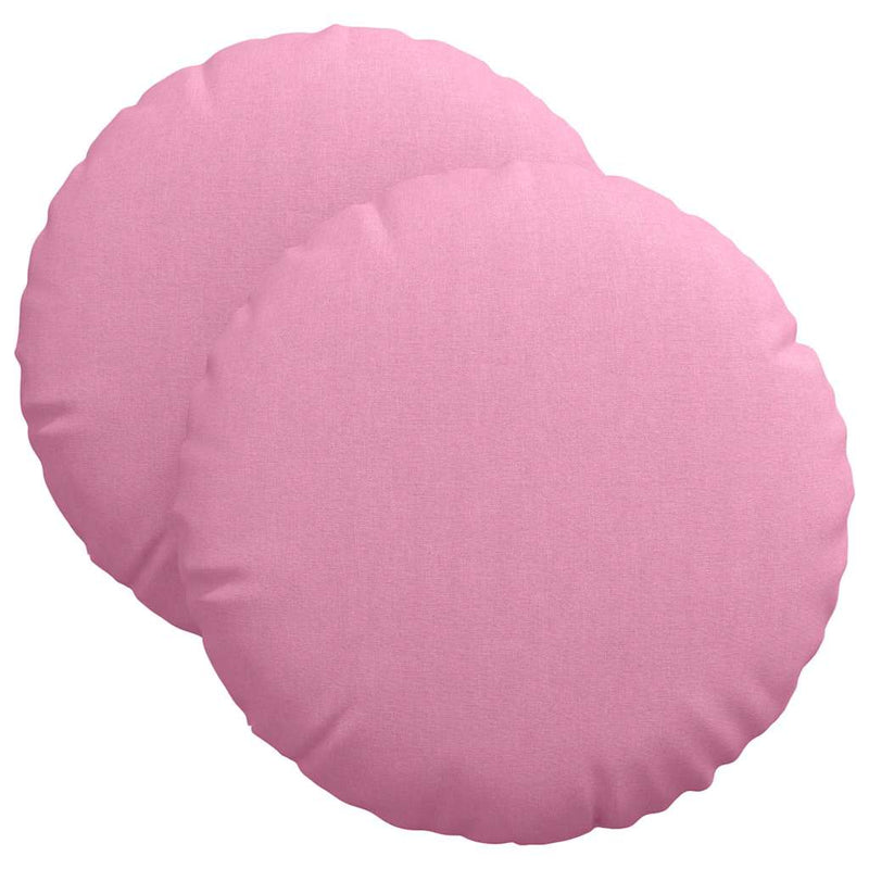 Load image into Gallery viewer, Vidaxl zitkussens 2 pcs roze ø40 x 13 cm stof
