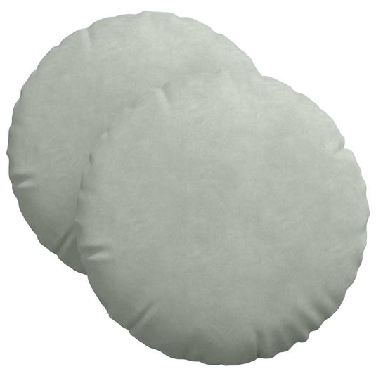 Vidaxl zitkussens 2 stuks lichtgrijs ø 40 x 13 cm fluweel