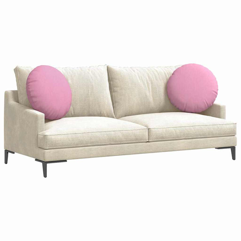 Load image into Gallery viewer, Vidaxl zitkussens 2 pcs roze ø50 x 19 cm stof
