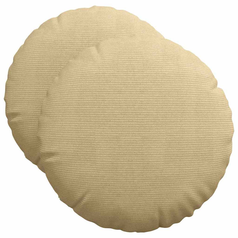 Load image into Gallery viewer, Vidaxl zitkussens 2 pcs grijs groen ø 50 cm katoen stof
