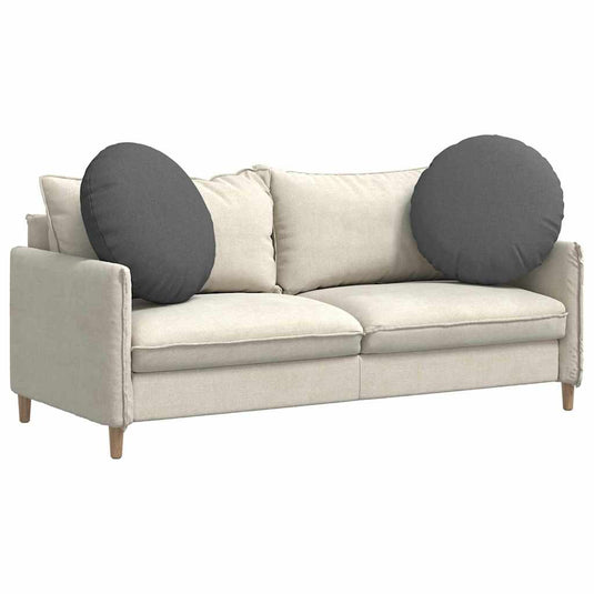 Vidaxl zitkussens 2 pcs donkergrijs ø60 x 21 cm stof