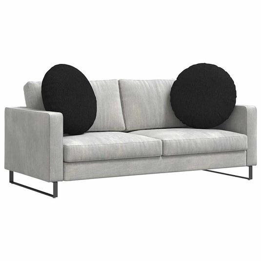 Vidaxl zitkussens 2 pcs zwart ø60 x 21 cm stof