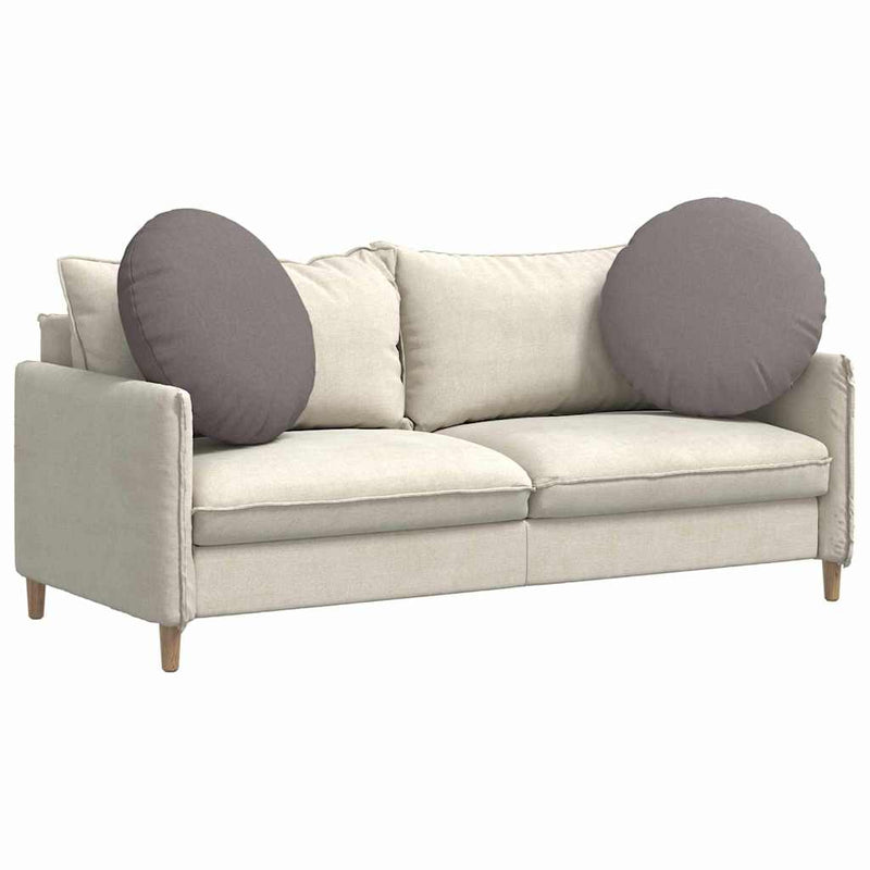 Load image into Gallery viewer, Vidaxl zitkussens 2 pcs taupe ø60 x 21 cm stof

