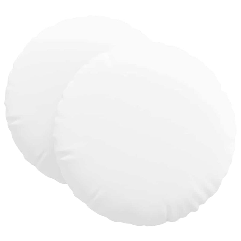 Load image into Gallery viewer, Vidaxl zitkussens 2 pcs wit ø60 x 21 cm stof
