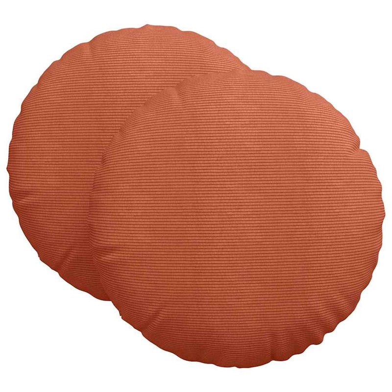Load image into Gallery viewer, Vidaxl zitkussens 2 pcs rood-oranje ø 60 cm katoen stof
