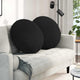 Vidaxl zitkussens 2 pcs zwart ø80 x 29 cm stof