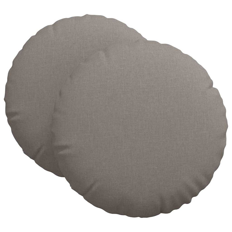 Load image into Gallery viewer, Vidaxl zitkussens 2 pcs taupe ø80 x 29 cm stof
