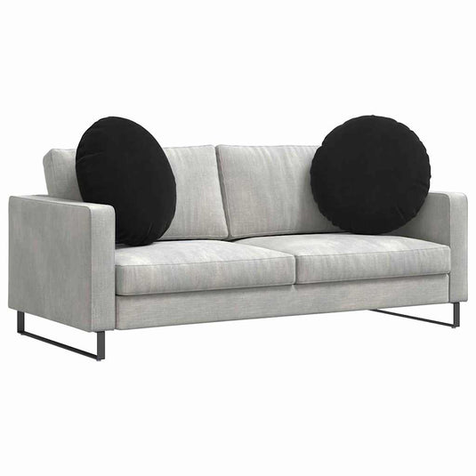 Vidaxl zitkussens 2 pcs zwart ø 80 x 29 cm fluweel