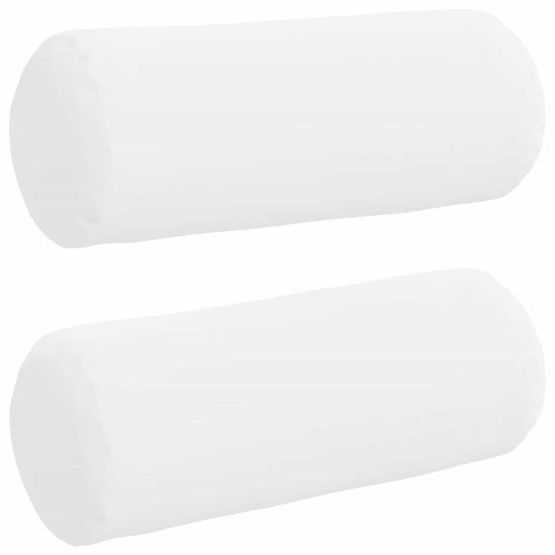 Load image into Gallery viewer, Vidaxl bolster kussens 2 stuks wit ø 15 x 40 cm stof
