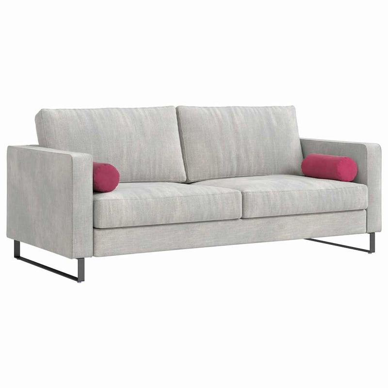 Load image into Gallery viewer, Vidaxl bolster kussens 2 stuks wijnrood ø 15 x 40 cm cordstof
