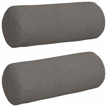Vidaxl bolster kussens 2 pcs lichtgrijs ø 15 x 40 cm katoen stof
