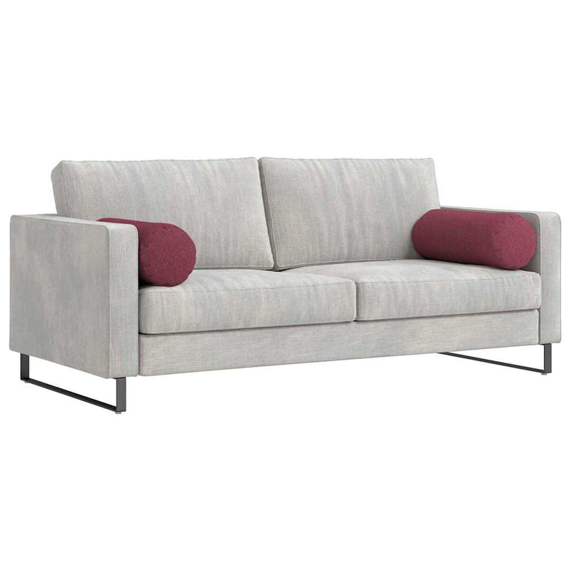 Load image into Gallery viewer, Vidaxl bolster kussens 2 stuks wijnrood ø 25 x 70 cm stof
