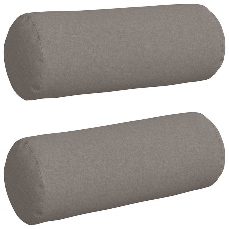 Load image into Gallery viewer, Vidaxl bolster kussens 2 stuks taupe ø 25 x 70 cm stof
