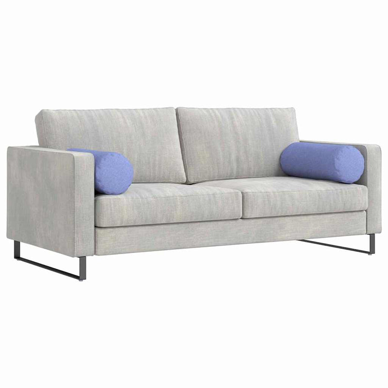 Load image into Gallery viewer, Vidaxl bolster kussens 2 stuks jeans blauw ø 25 x 70 cm stof
