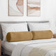 Vidaxl bolster kussens 2 stuks bruin ø 25 x 70 cm cordstof