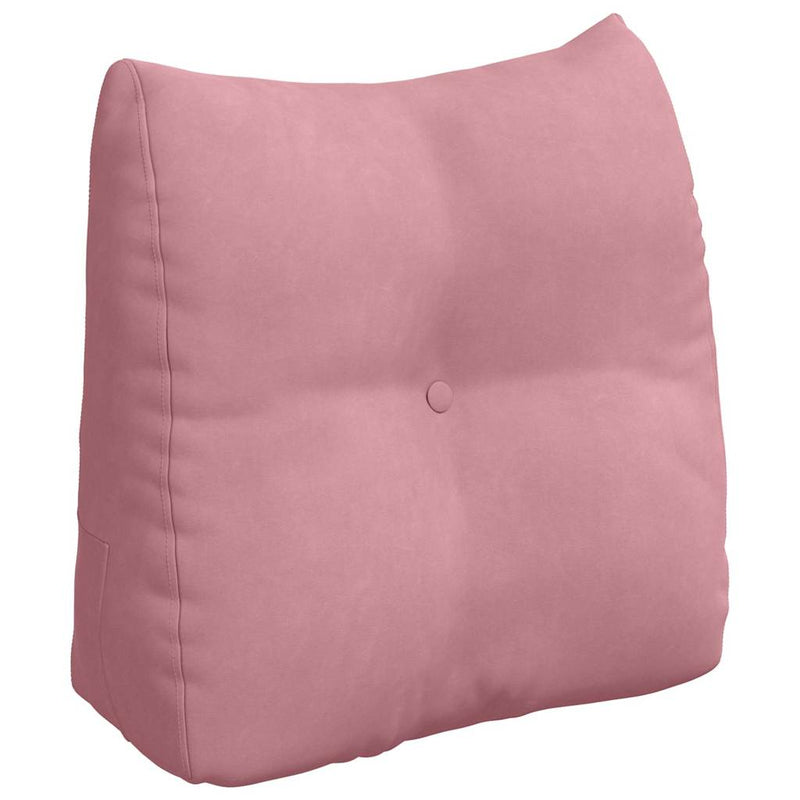 Load image into Gallery viewer, Vidaxl rugkussen roze 45 x 24 x 50 cm fluweel
