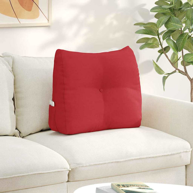 Load image into Gallery viewer, Vidaxl rugkussen rood 60 x 24 x 50 cm stof
