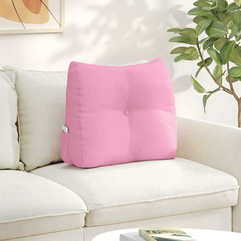 Load image into Gallery viewer, Vidaxl rugkussen roze 60 x 24 x 50 cm stof
