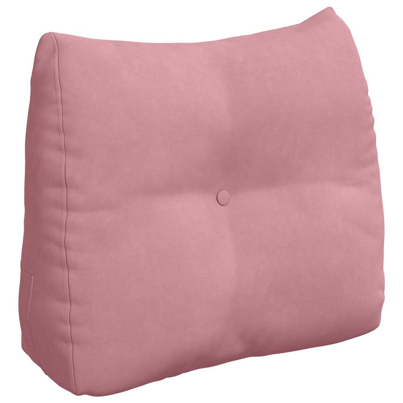 Load image into Gallery viewer, Vidaxl rugkussen roze 60 x 24 x 50 cm fluweel

