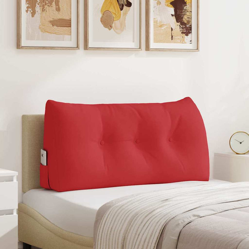 Load image into Gallery viewer, Vidaxl rugkussen rood 100 x 24 x 50 cm stof

