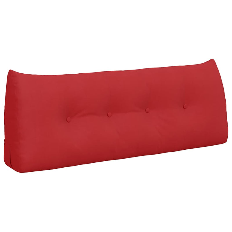 Load image into Gallery viewer, Vidaxl rugkussen rood 120 x 24 x 50 cm stof
