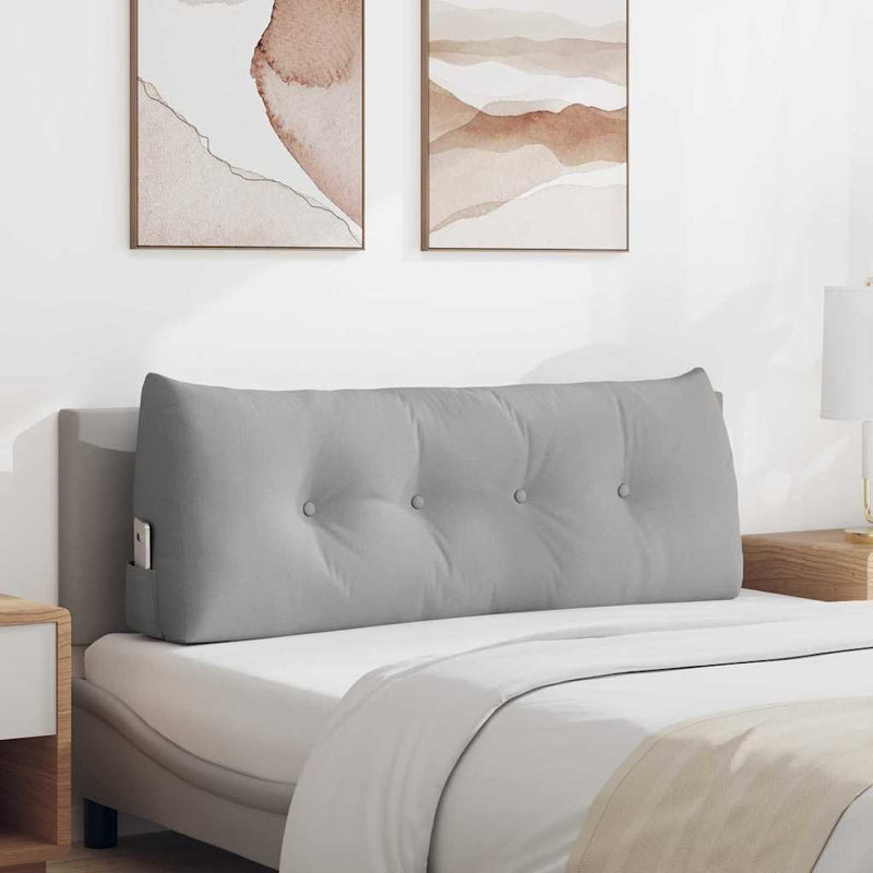 Load image into Gallery viewer, Vidaxl rugkussen wolkengrijs 120 x 24 x 50 cm stof
