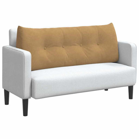 Vidaxl rugkussen bruin 120 x 24 x 50 cm fluweel
