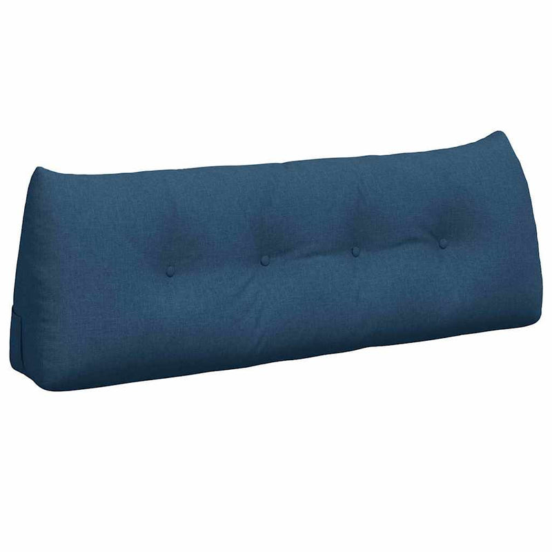 Load image into Gallery viewer, Vidaxl rugkussen blauw 140 x 24 x 50 cm stof
