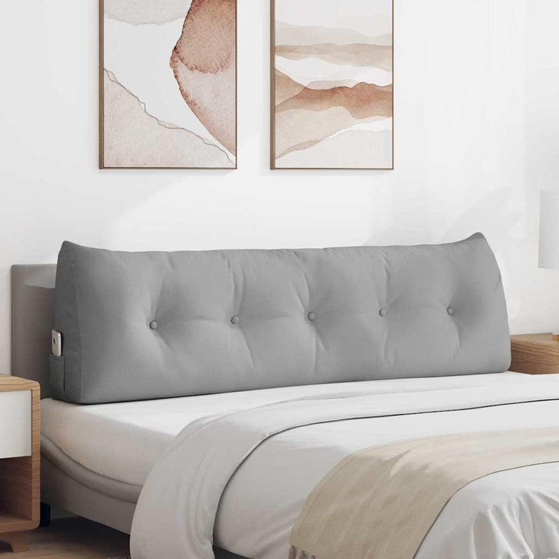 Load image into Gallery viewer, Vidaxl rugkussen wolkengrijs 160 x 24 x 50 cm stof
