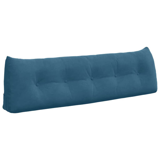 Vidaxl rugkussen blauw 160 x 24 x 50 cm fluweel