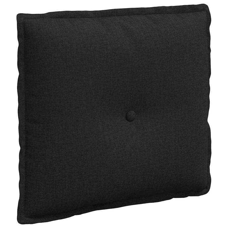 Load image into Gallery viewer, Vidaxl rugkussen zwart 50 x 19 x 45 cm stof
