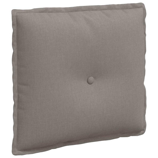 Vidaxl rugkussen taupe 50 x 19 x 45 cm stof