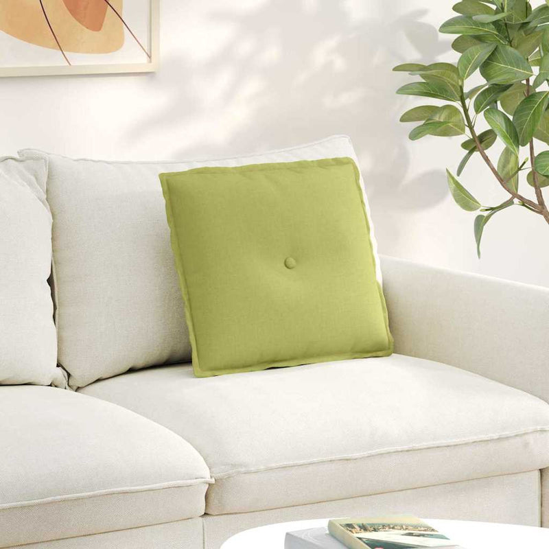 Load image into Gallery viewer, Vidaxl rugkussen lichtgroen 50 x 19 x 45 cm stof
