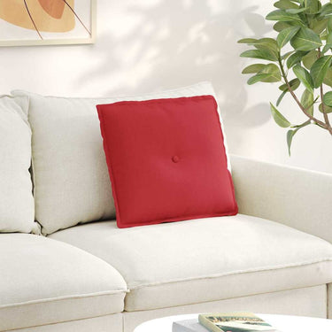 Vidaxl rugkussen rood 50 x 19 x 45 cm stof