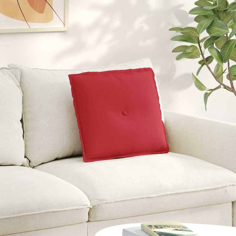 Load image into Gallery viewer, Vidaxl rugkussen rood 50 x 19 x 45 cm stof

