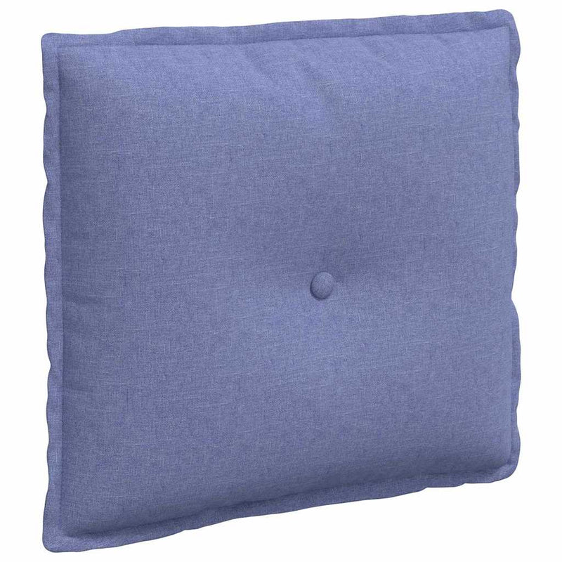 Load image into Gallery viewer, Vidaxl rugkussen jeans blauw 50 x 19 x 45 cm stof
