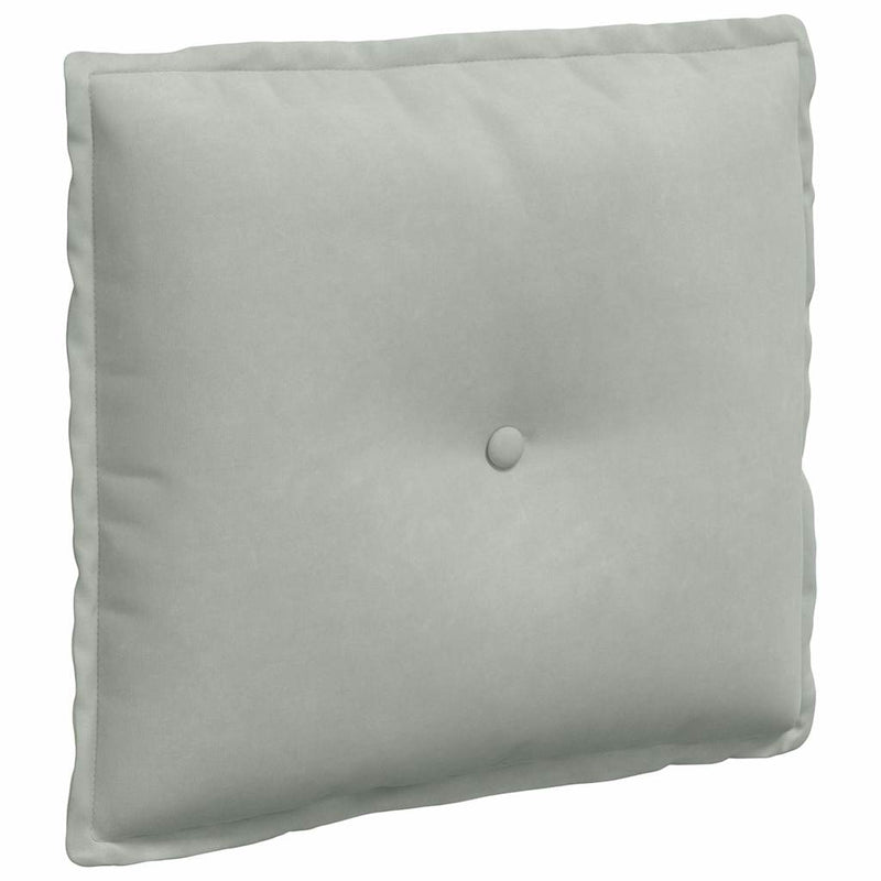 Load image into Gallery viewer, Vidaxl rugkussen lichtgrijs 50 x 45 cm cordstof
