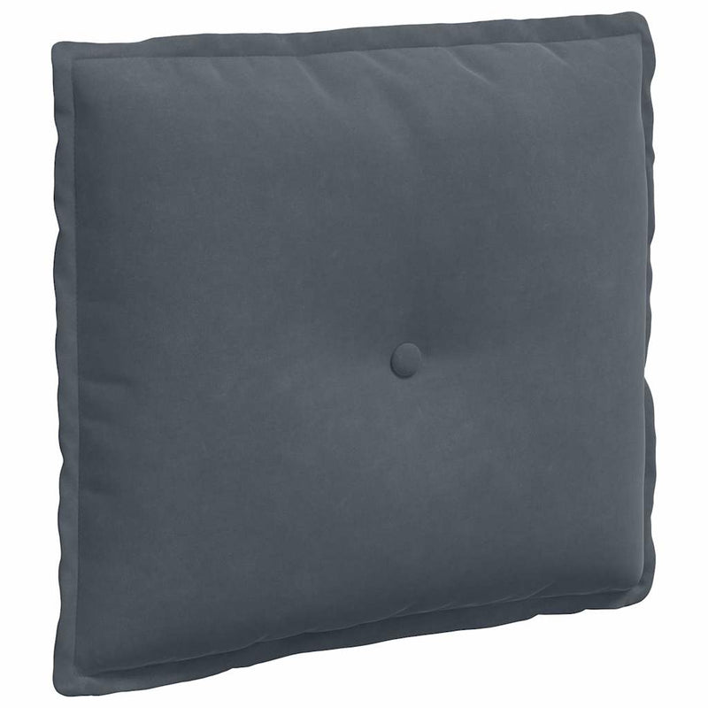 Load image into Gallery viewer, Vidaxl rugkussen donkergrijs 50 x 45 cm cordstof
