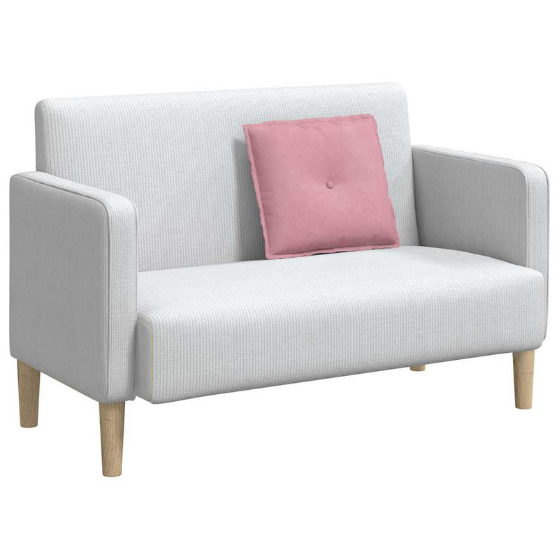 Load image into Gallery viewer, Vidaxl rugkussen roze 50 x 45 cm cordstof
