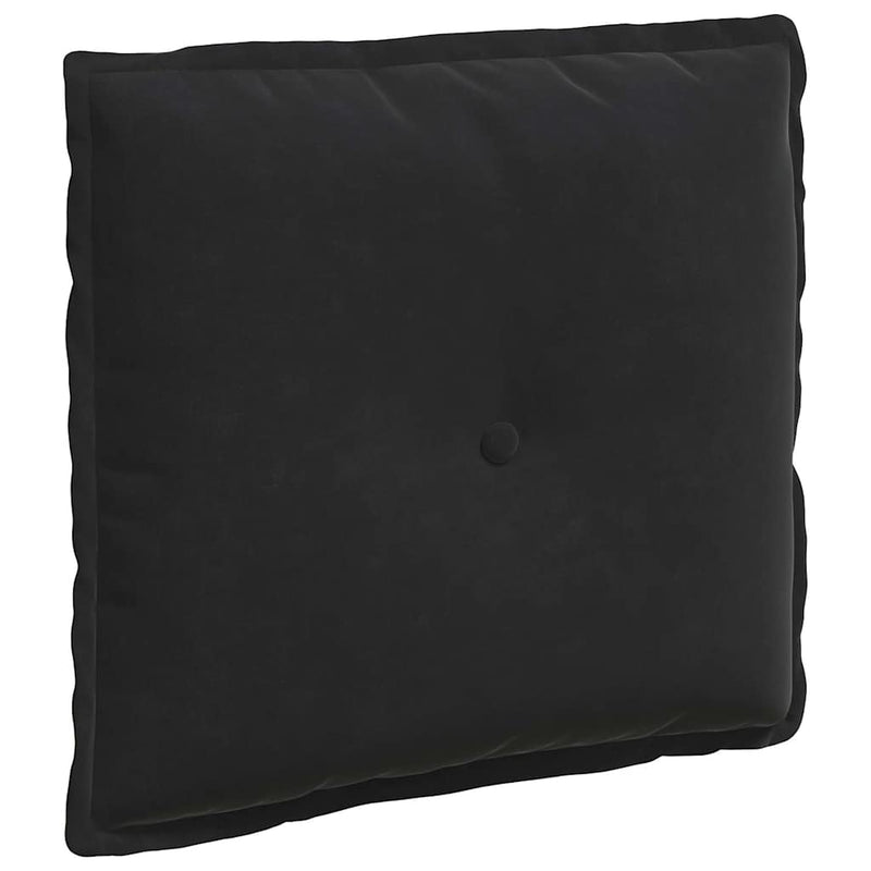 Load image into Gallery viewer, Vidaxl rugkussen zwart 50 x 45 cm cordstof
